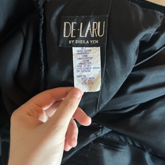 Velvet Floral Maxi Dress - Picture 6 of 6